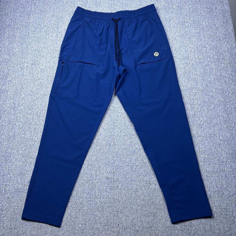 Avalanche Outdoor Supply Co. Men's Traveler Pant Blue Stretch Hiking Travel Sz L